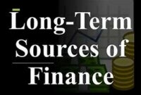 long term sources of finance